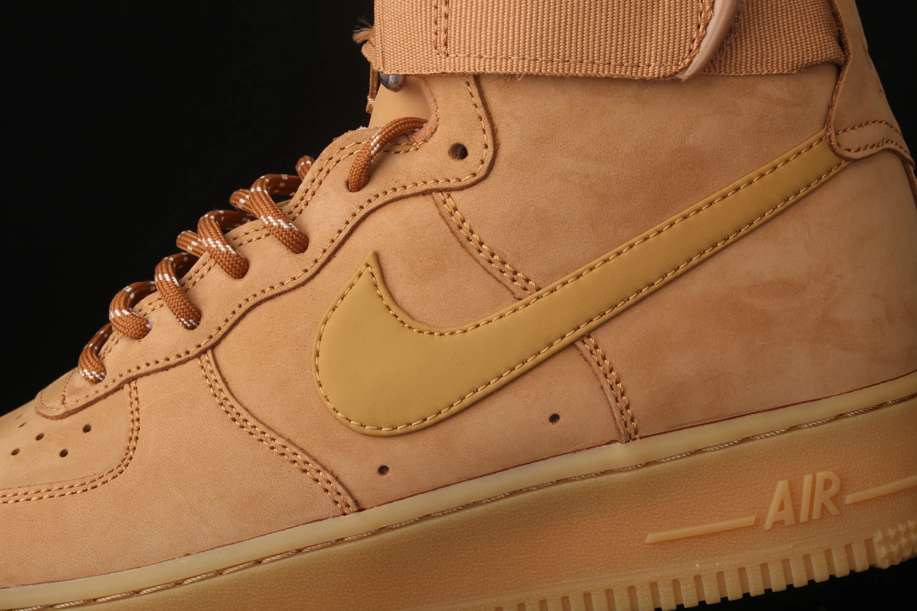 All categories Nk Air Force 1 Air Force series Nk Air Force 1 High Air Force high top Nk Air Force 1 High '07 2019 new version of wheat color Air Force One high top sneakers CJ9178-200